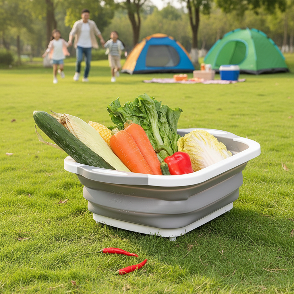 Collapsible Cutting Board & Washing Basin
