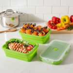 Collapsible Lunch Box Food Storage Container