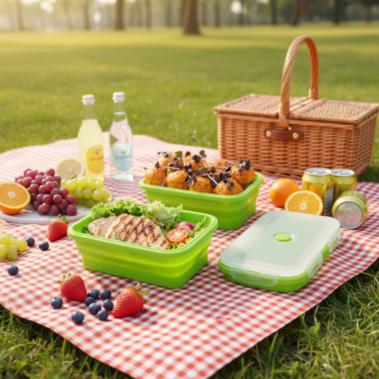 Collapsible Lunch Box Food Storage Container