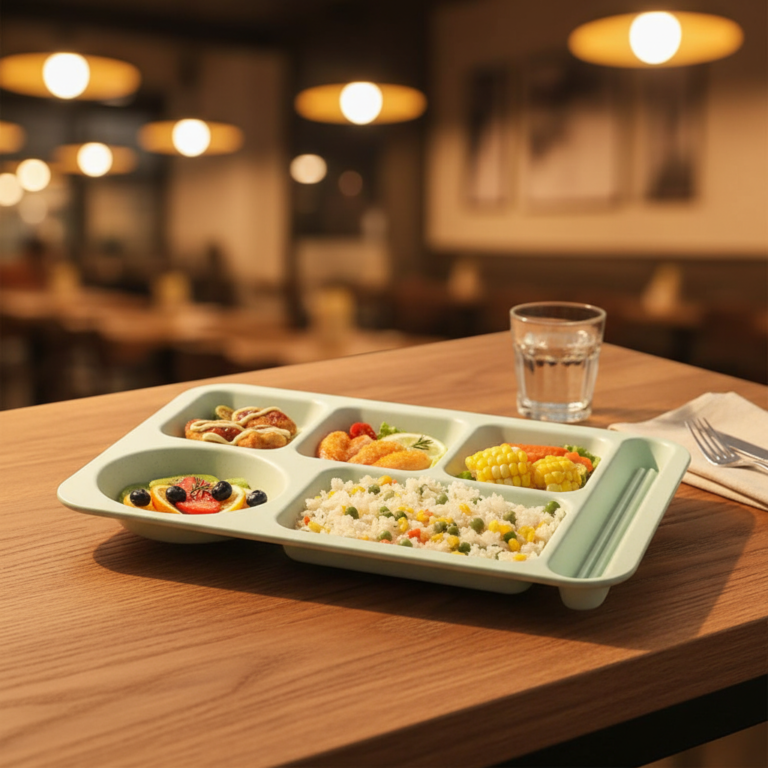 Divided Food Tray With Compartments