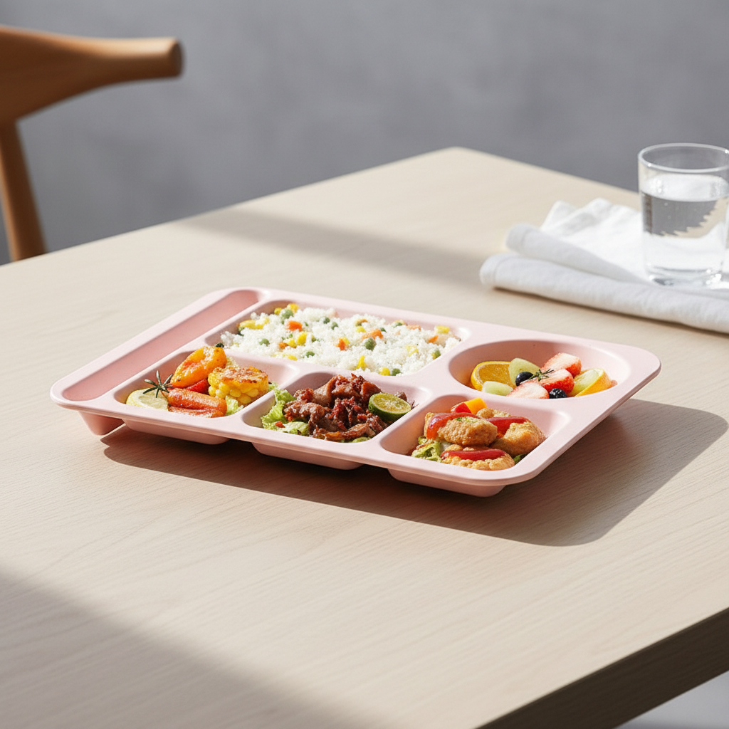 Divided Food Tray With Compartments