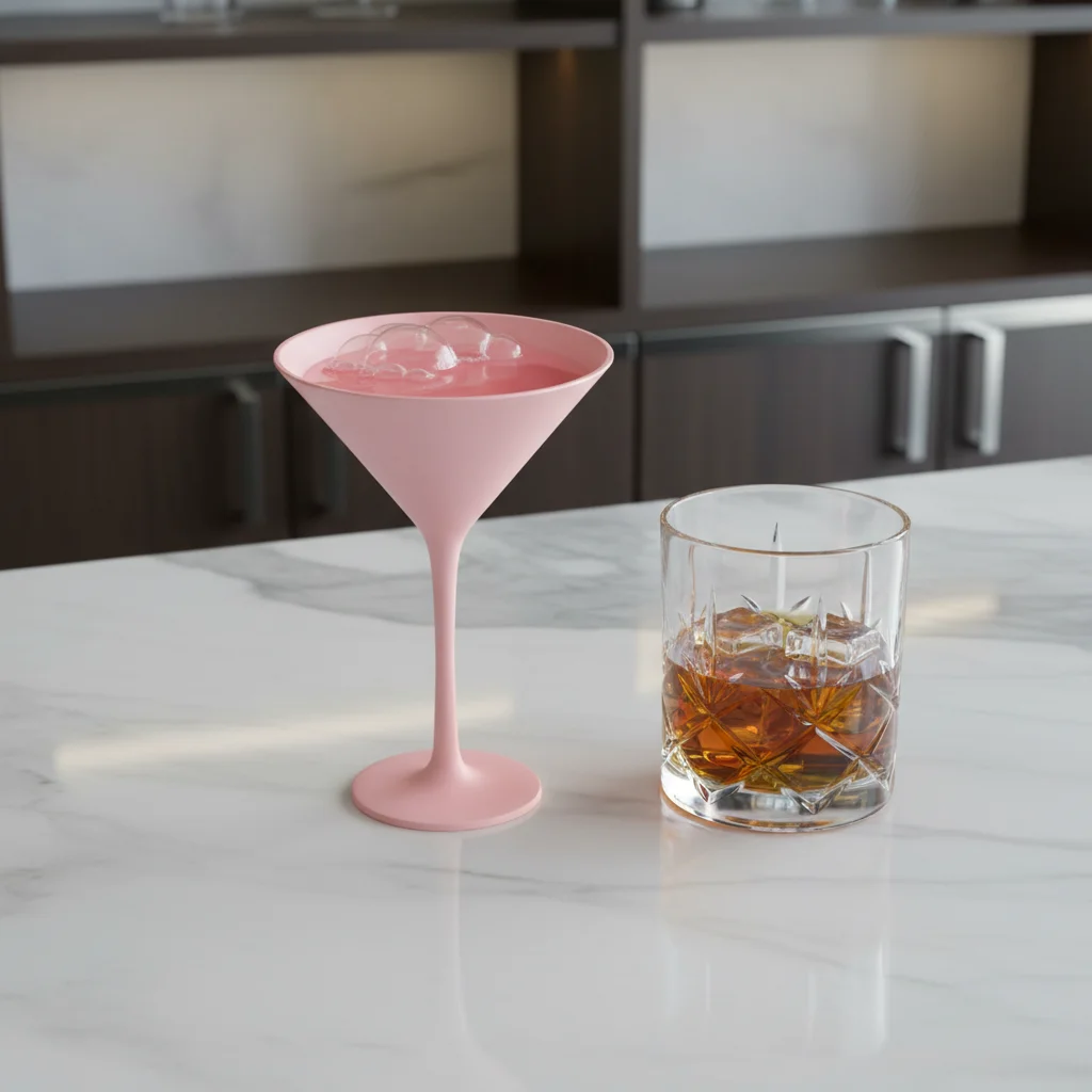 9oz Unbreakable Plastic Martini Glasses