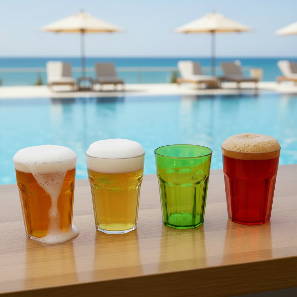 15oz Plastic Beer Glasses
