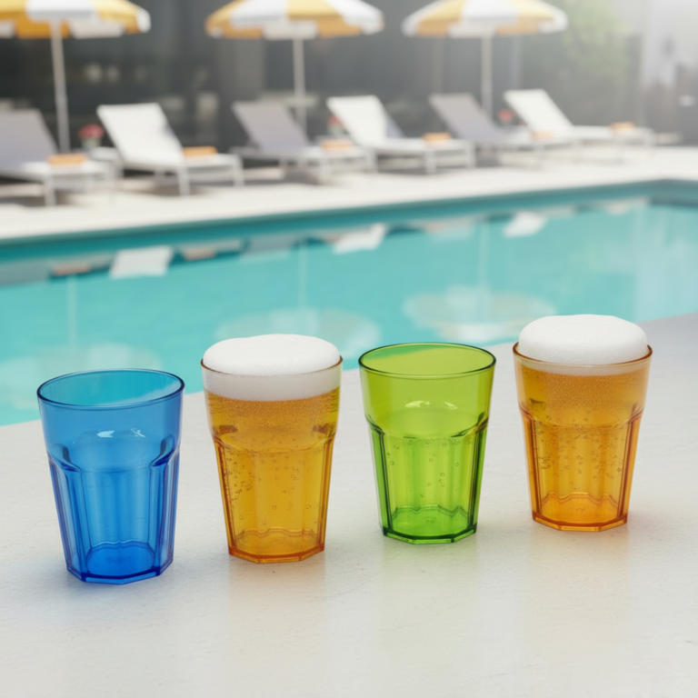 15oz Plastic Beer Glasses