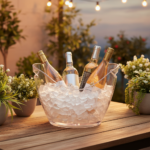 Clear 8 Liter Plastic Ice Bucket