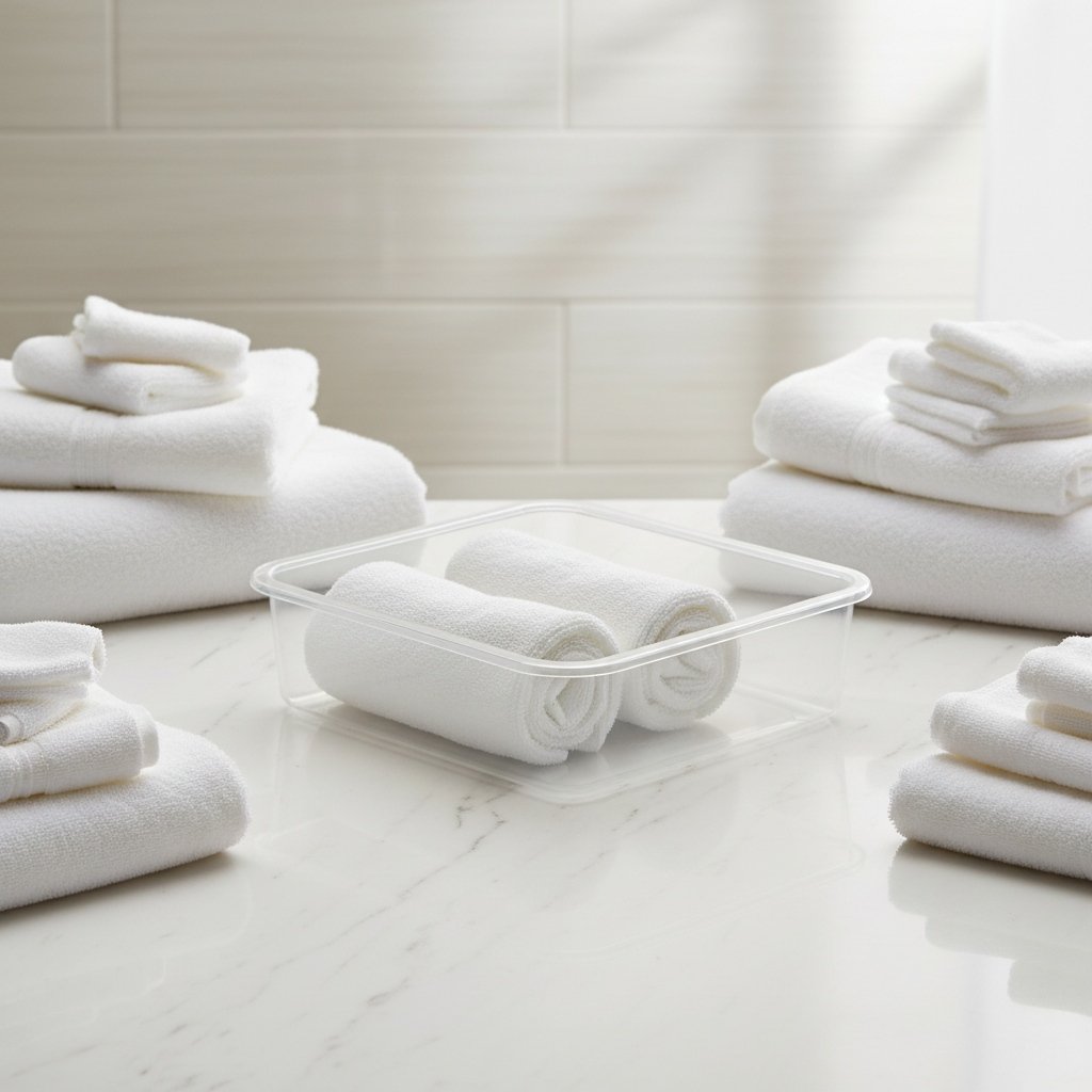 Clear Bathroom Organizer Bin