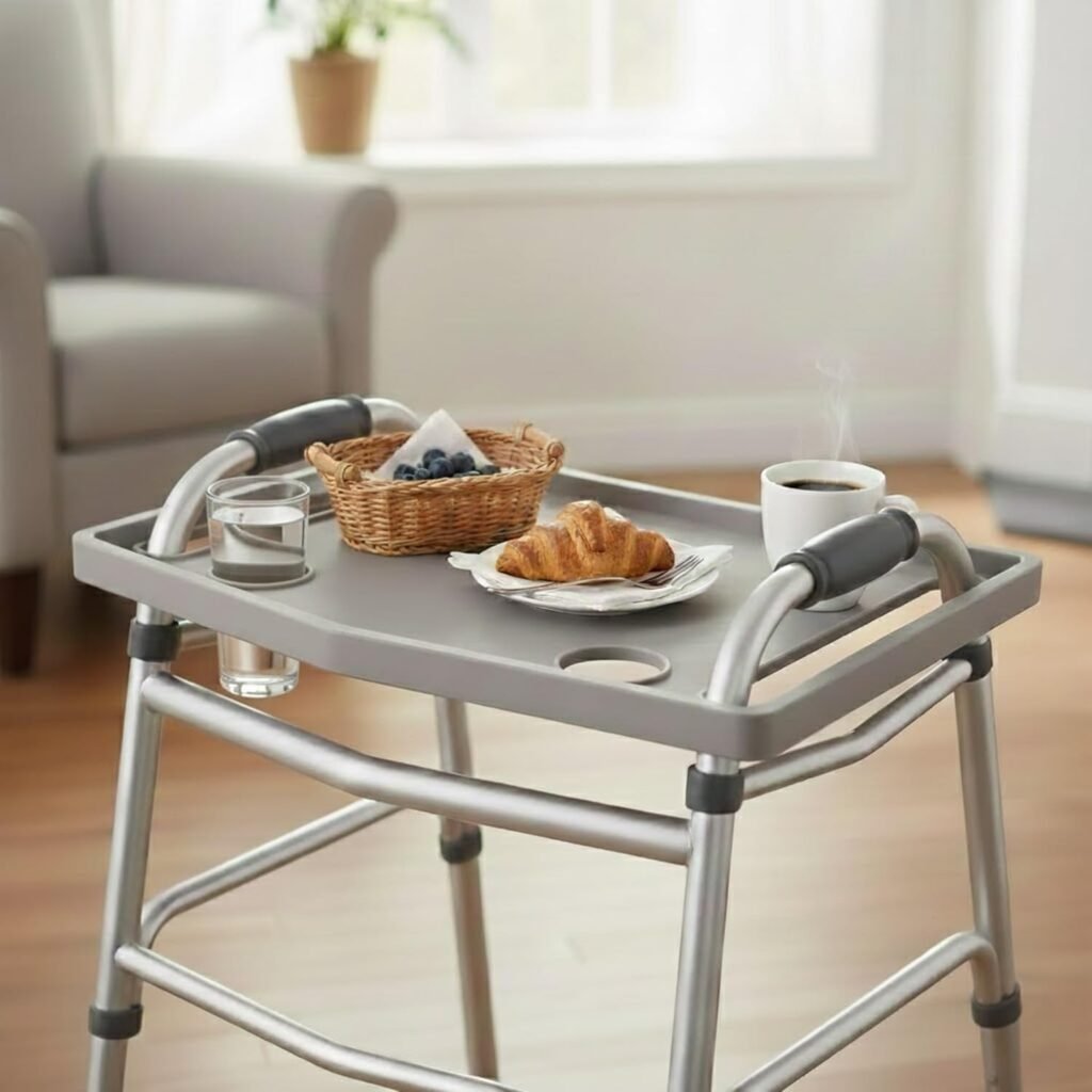 Custom Walker Tray for Medical Mobility Aid